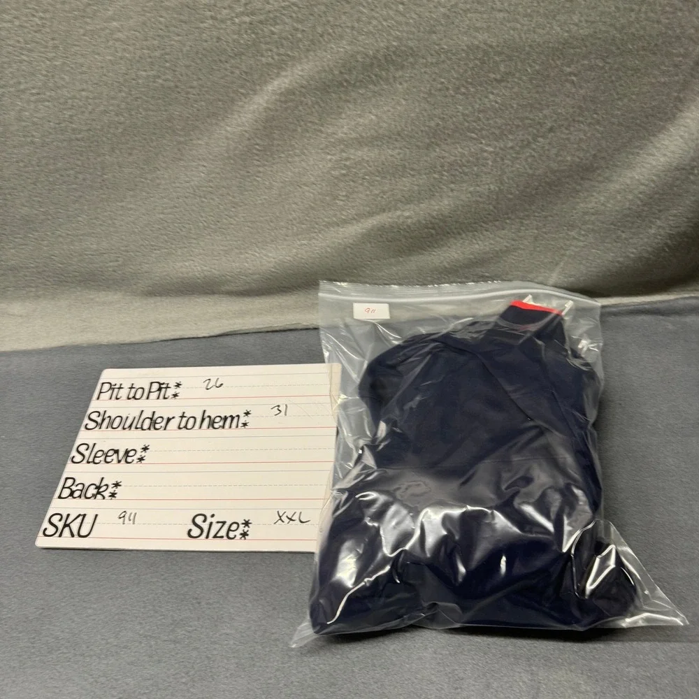 Polo‎ Ralph Lauren Track Jacket Mens XXL 2XL Performance Navy Blue Full Zip
